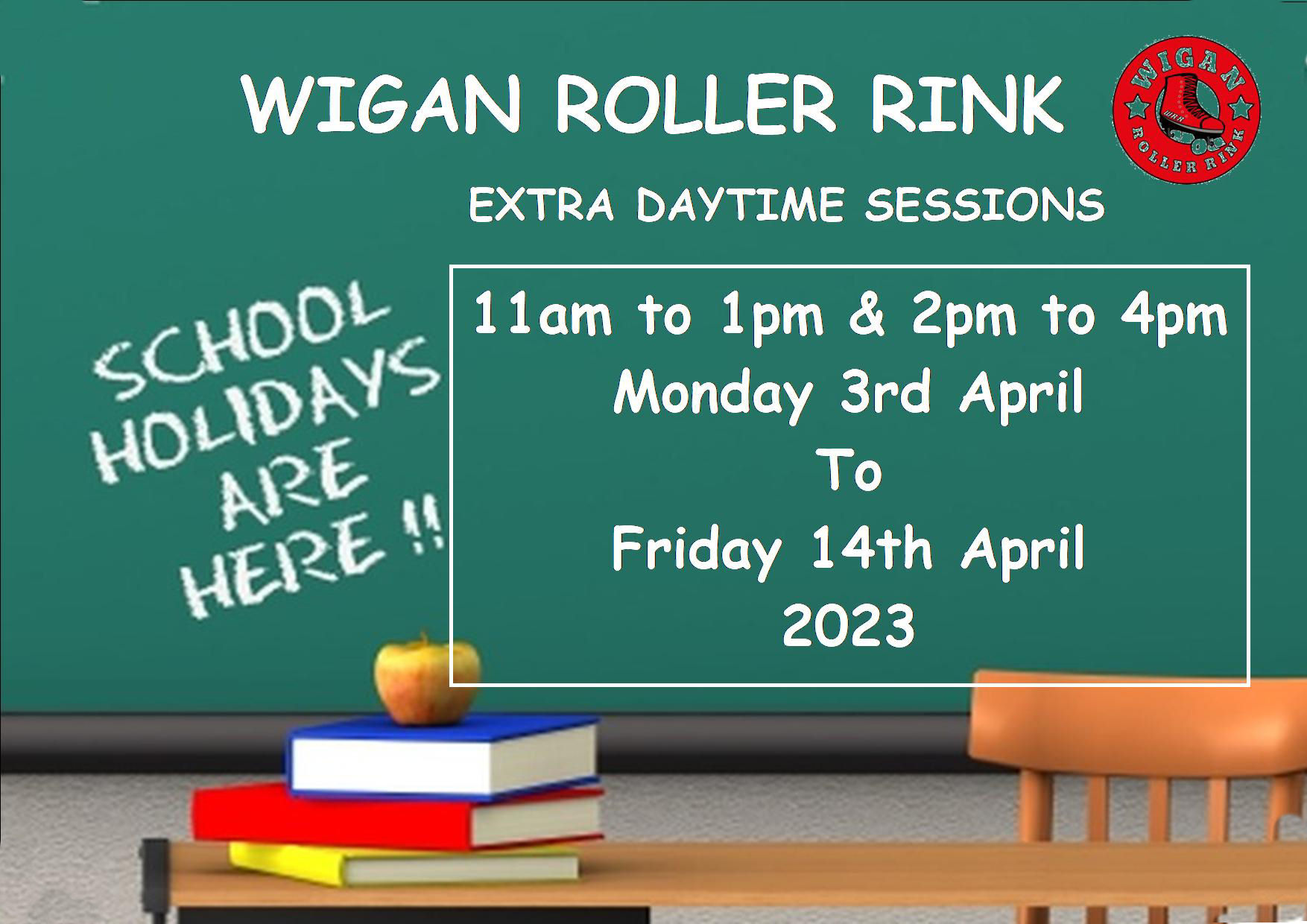 EASTER HOLIDAYS - EXTRA DAYTIME SESSIONS
